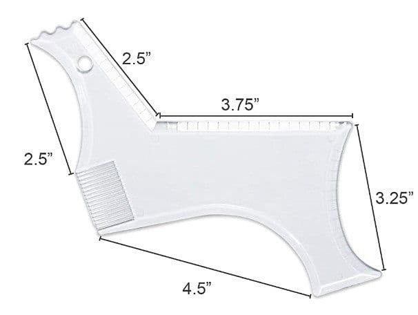 image-17 transparent beard styling combs, beard rulers, beard styling tools, beard styling combs