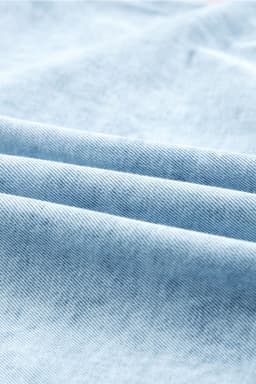 image-Beau Blue Mineral Wash Ruffled Denim Dress