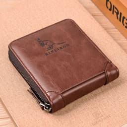 image-Binli Kangaroo Coin Purse - Anti-Theft Card Wallet - PU Leather - Zipper