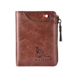 image-Binli Kangaroo Coin Purse - Anti-Theft Card Wallet - PU Leather - Zipper