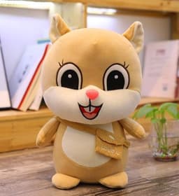 image-Squirrel Plush Toy - Pink 60cm Soft Cotton