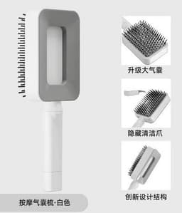 image-Air Cushion Comb - Purple Hidden Cleaning Claw