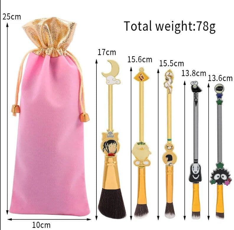 image-Sailor Moon Unicorn Makeup Brush Set - Metal