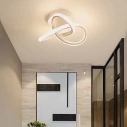 image-LED Ceiling Lamp Modern Double Circle Porch