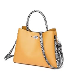 image-Two Pieces Snake Pattern Strap Messenger Bag