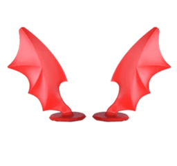 image-Electric vehicle helmet decoration big and small horns motorcycle helmet devil sucker horns universal wings creative personality