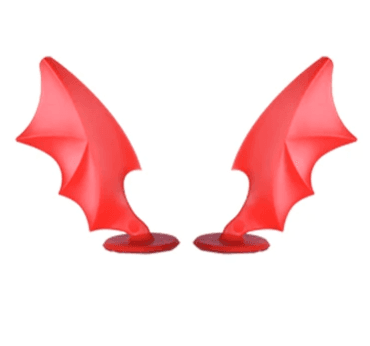 image-Electric vehicle helmet decoration big and small horns motorcycle helmet devil sucker horns universal wings creative personality