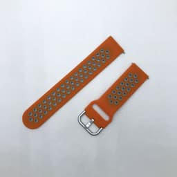 image-Samsung Huawei Silicone Watch Strap 20/22mm Black Red