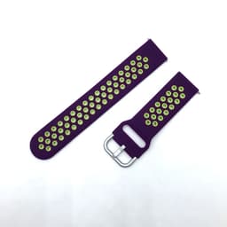 image-Samsung Huawei Silicone Watch Strap 20/22mm Black Red