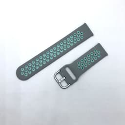 image-Samsung Huawei Silicone Watch Strap 20/22mm Black Red