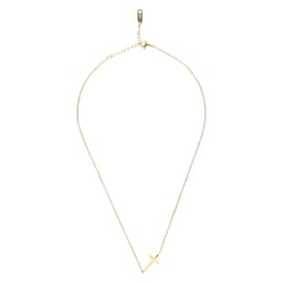 image-14K gold necklace | Gold Plated Cross Pendant Necklace