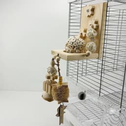 image-Parrot Natural Ricepaperplant Pith Ball Safety Plant Gnawing Molar Toy