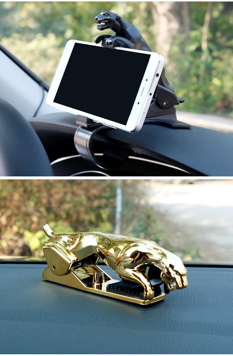 image-Car-Accessories Phone-Holder Gps-Stand Cellphone Adjustable Jaguar-Design 360-Degree