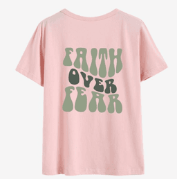 image-Women's T-Shirt Yellow Letter Print Round Neck XXL
