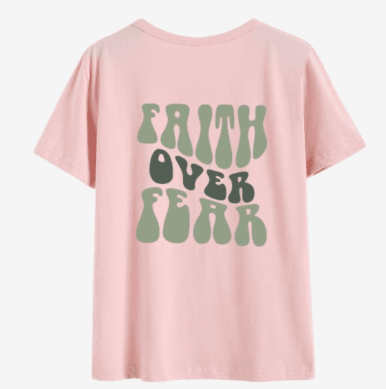 image-Women's T-Shirt Yellow Letter Print Round Neck XXL