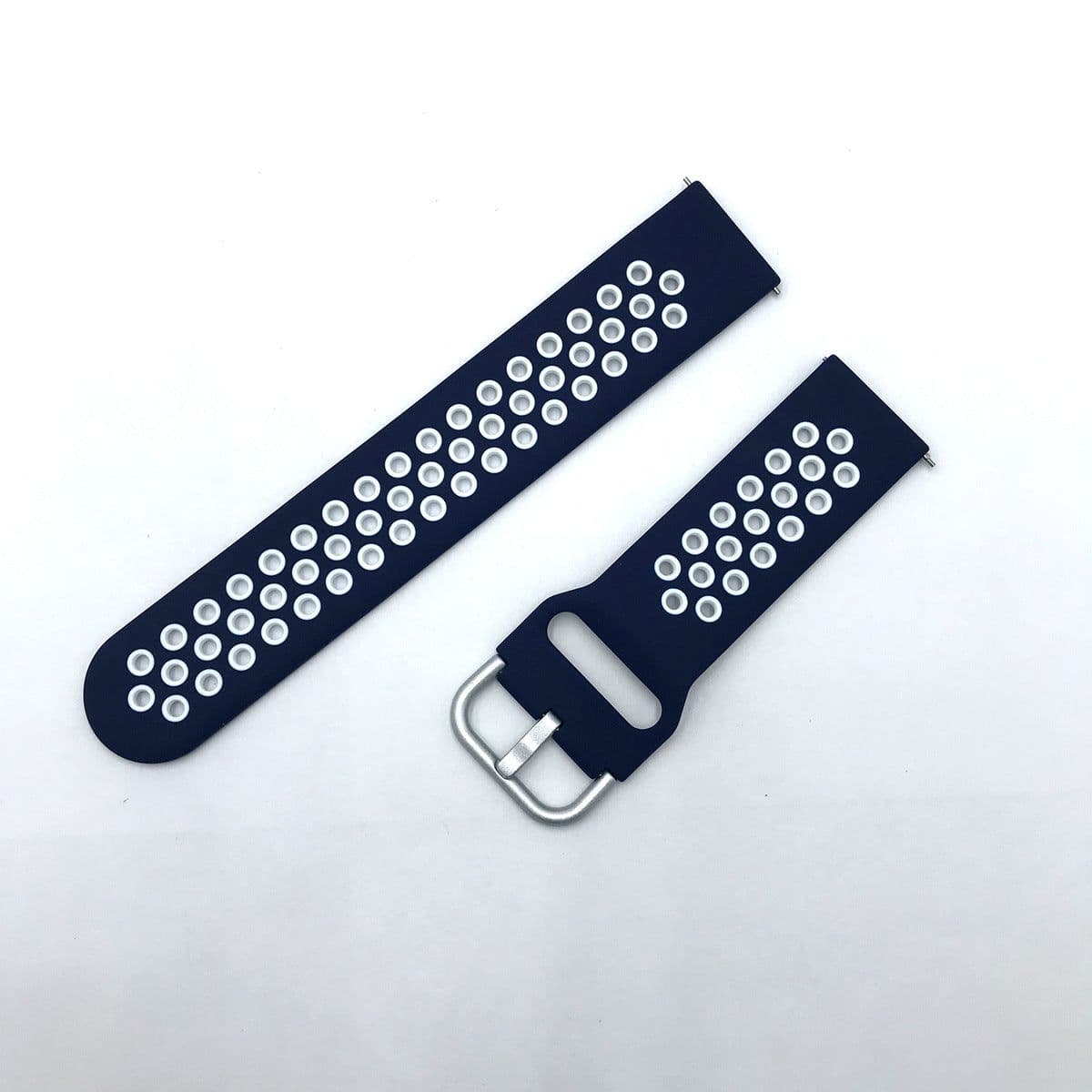 image-Samsung Huawei Silicone Watch Strap 20/22mm Black Red