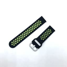 image-Samsung Huawei Silicone Watch Strap 20/22mm Black Red