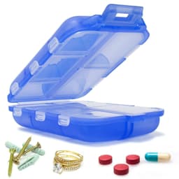 image-Peng Qiao Pill Box 10 Compartments - Pink