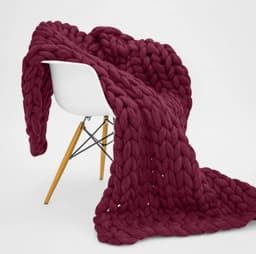 image-Nordic Thick Wool Blanket, Icelandic Knit, Newborn Photography Prop - 127x152cm