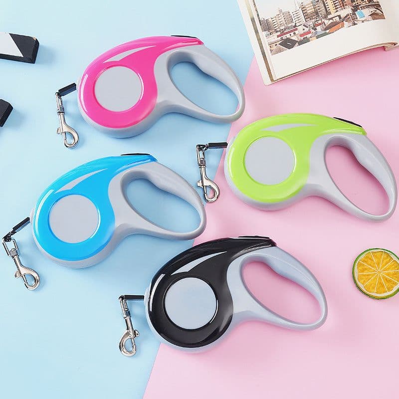 image-Auto Retractable Dog Leash - 5M ABS Walking Chain Rope