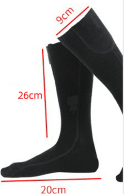 image-Warm Courtesy Heated Socks Rechargeable USB Electric Black