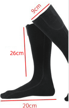 image-Warm Courtesy Heated Socks Rechargeable USB Electric Black