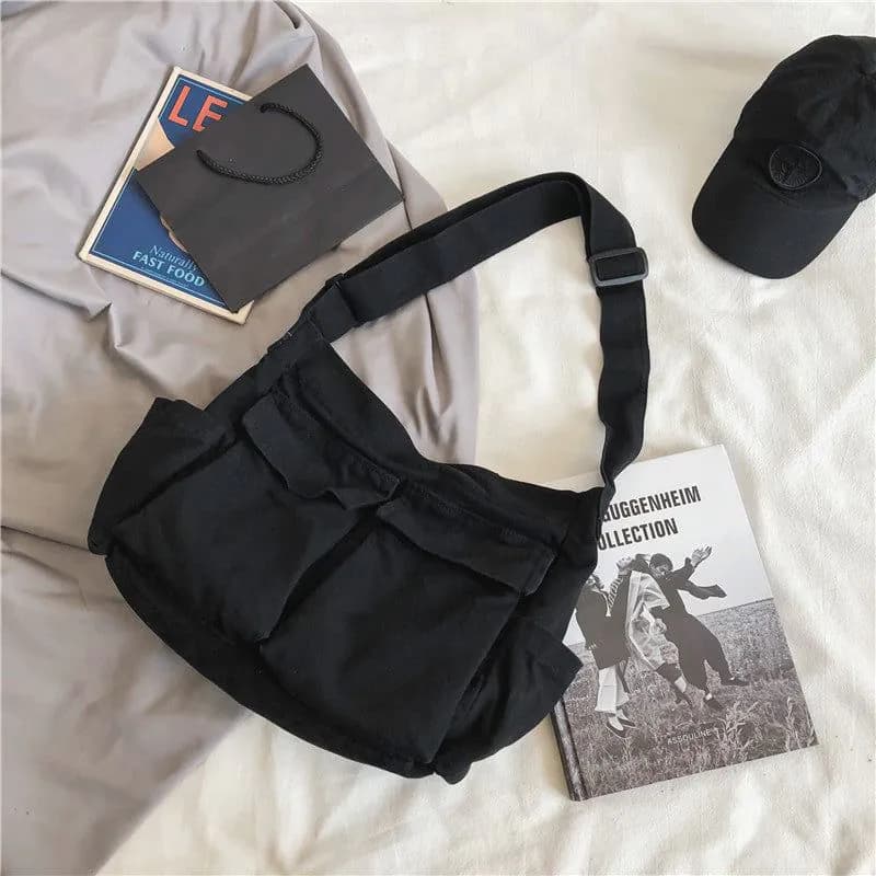 image-Tooling Canvas Messenger Bag - Unisex Large