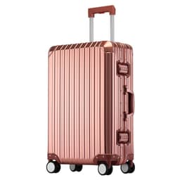 image-Aluminum Frame Suitcase 24" Business - Metal Universal Wheel