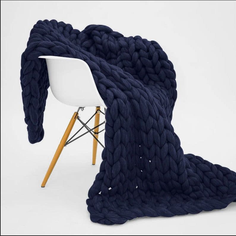 image-Nordic Thick Wool Blanket, Icelandic Knit, Newborn Photography Prop - 127x152cm