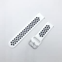 image-Samsung Huawei Silicone Watch Strap 20/22mm Black Red