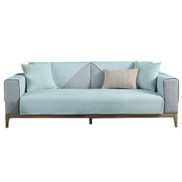 image-Chinese Solid Color Sofa Cushion Cover - Sesame Coffee, Polyester, Universal Size