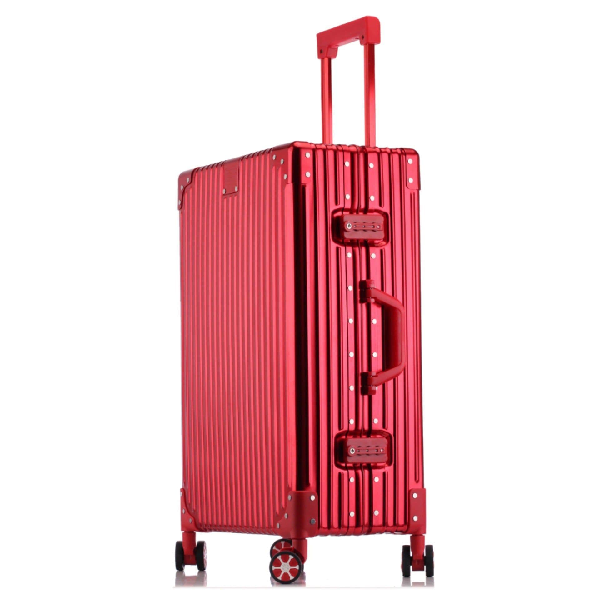 image-Aluminum Frame Suitcase 24" Business - Metal Universal Wheel
