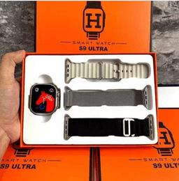 image-S9Ultra Smartwatch - Orange Square 44mm