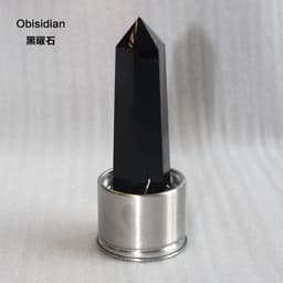 image-Natural Crystal Column Stone Quartz of Various Materials Magic wand heals energy stone point water cup bottel Ornament replace