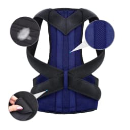 image-Manufacturers supply adult back fixed belt male and female posture correction belt with support plate adjustable hunchback correction belt