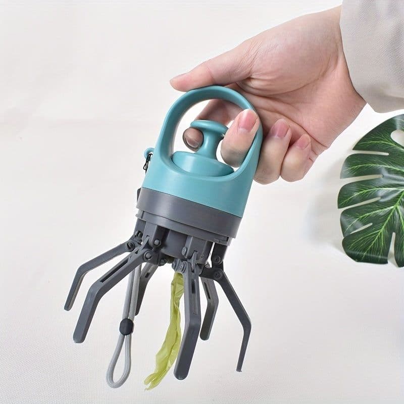 image-Portable Dog Poop Scooper, Sanitary Dog Waste Picker Upper With Bag Dispenser, Convenient Pet Waste Cleaner For Dog Walkers, Attachable To Dog Leash, Harness Or Waist