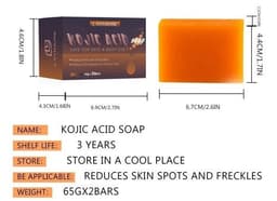 image-Kojic Acid Soap Skin Cleaning Facial Soap