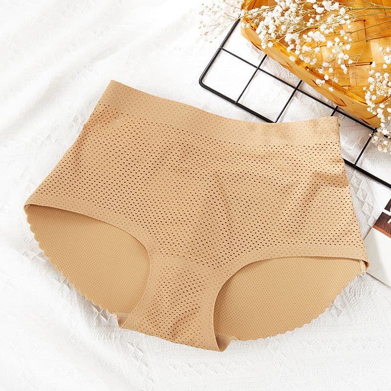 image-Women's Padded Hip Enhancer Panties - Seamless Black