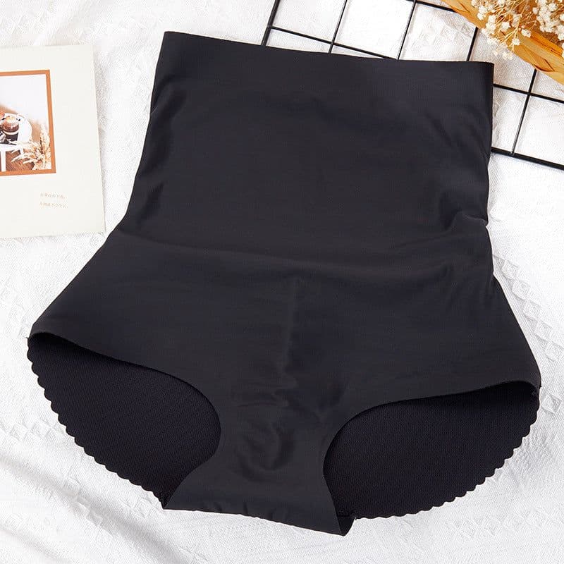 image-Women's Padded Hip Enhancer Panties - Seamless Black