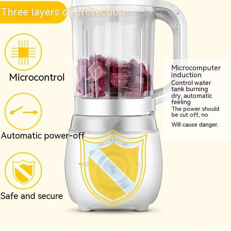 image-Babycook Integrated Baby Food Maker & Steamer - White/Gold