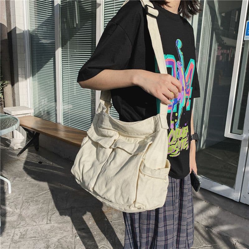 image-Tooling Canvas Messenger Bag - Unisex Large
