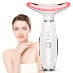 image-USB Rechargeable Facial & Neck Massager with 3 Massage Modes(White)