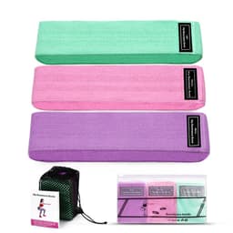 image-Resistance Band Elastic Hip Squat Fitness Circle - Latex Mesh