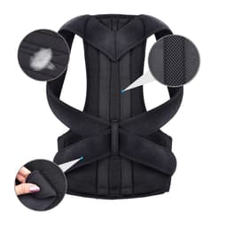 image-Manufacturers supply adult back fixed belt male and female posture correction belt with support plate adjustable hunchback correction belt