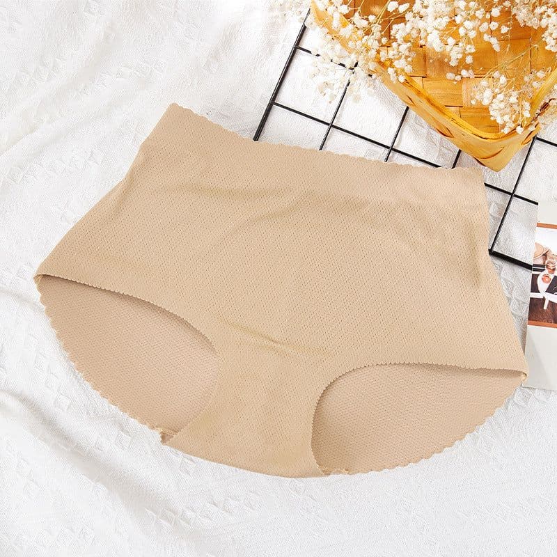 image-Women's Padded Hip Enhancer Panties - Seamless Black