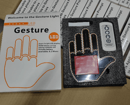image-Cross-border car finger light, gesture light, car multi-function warning light, MOQ=2 pcs