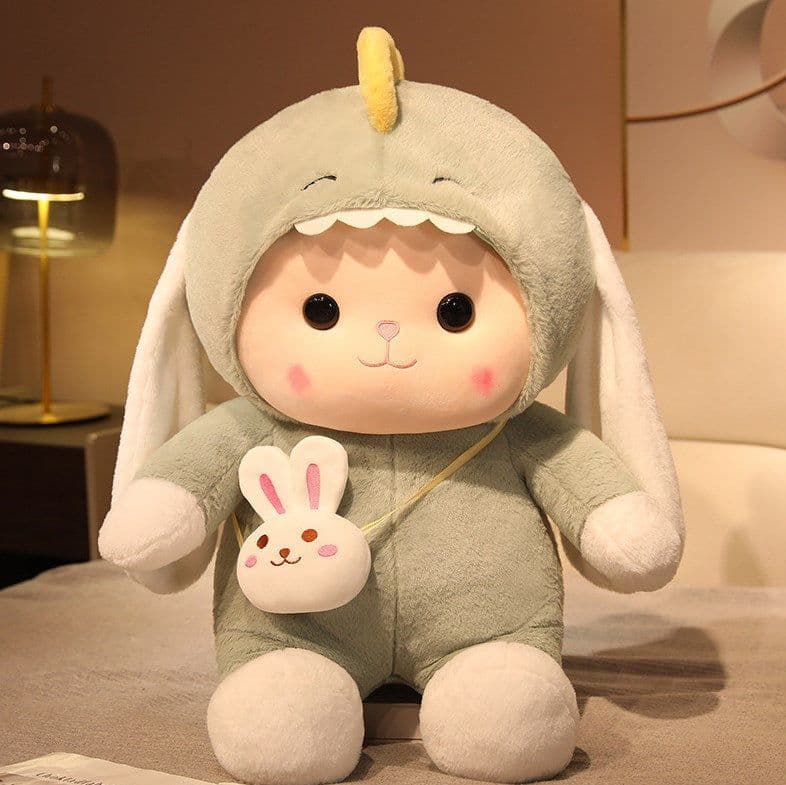 image-Cute Rabbit Plush Pillow - Soft Toy for Kids