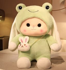 image-Cute Rabbit Plush Pillow - Soft Toy for Kids