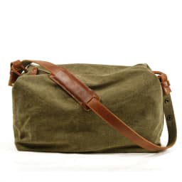 image-Mens Canvas Satchel Bag Casual One Shoulder Messenger Bag