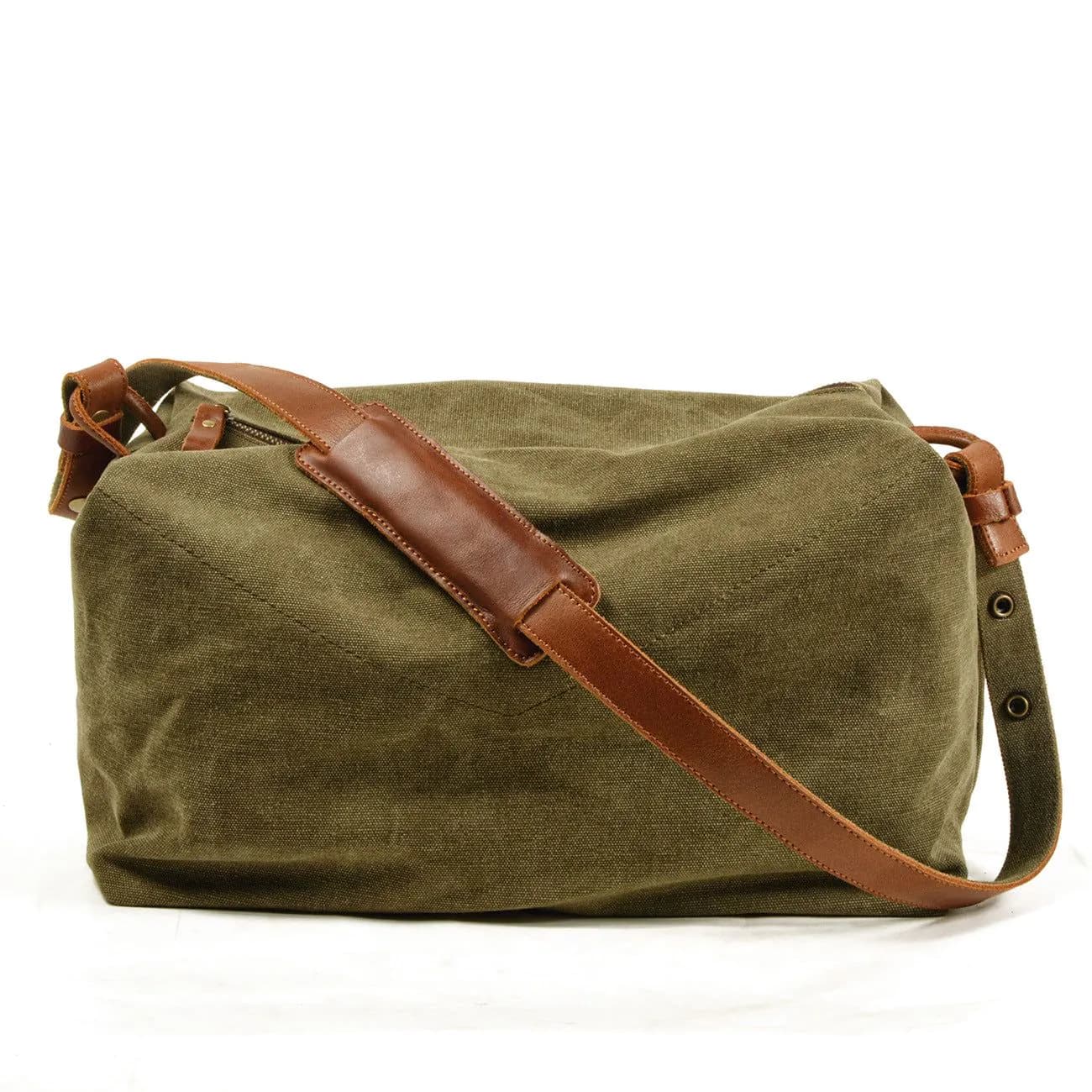 image-Mens Canvas Satchel Bag Casual One Shoulder Messenger Bag